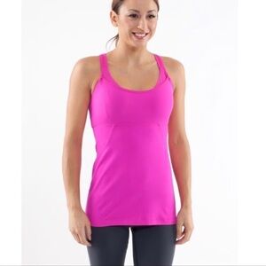 Lululemon Cross My Heart Tank in Paris Pink